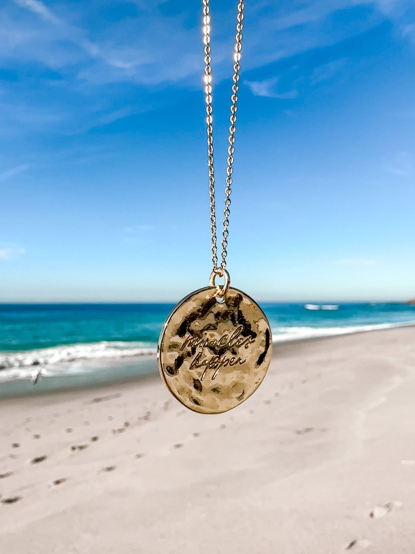 Miracles Happen Gold Necklace