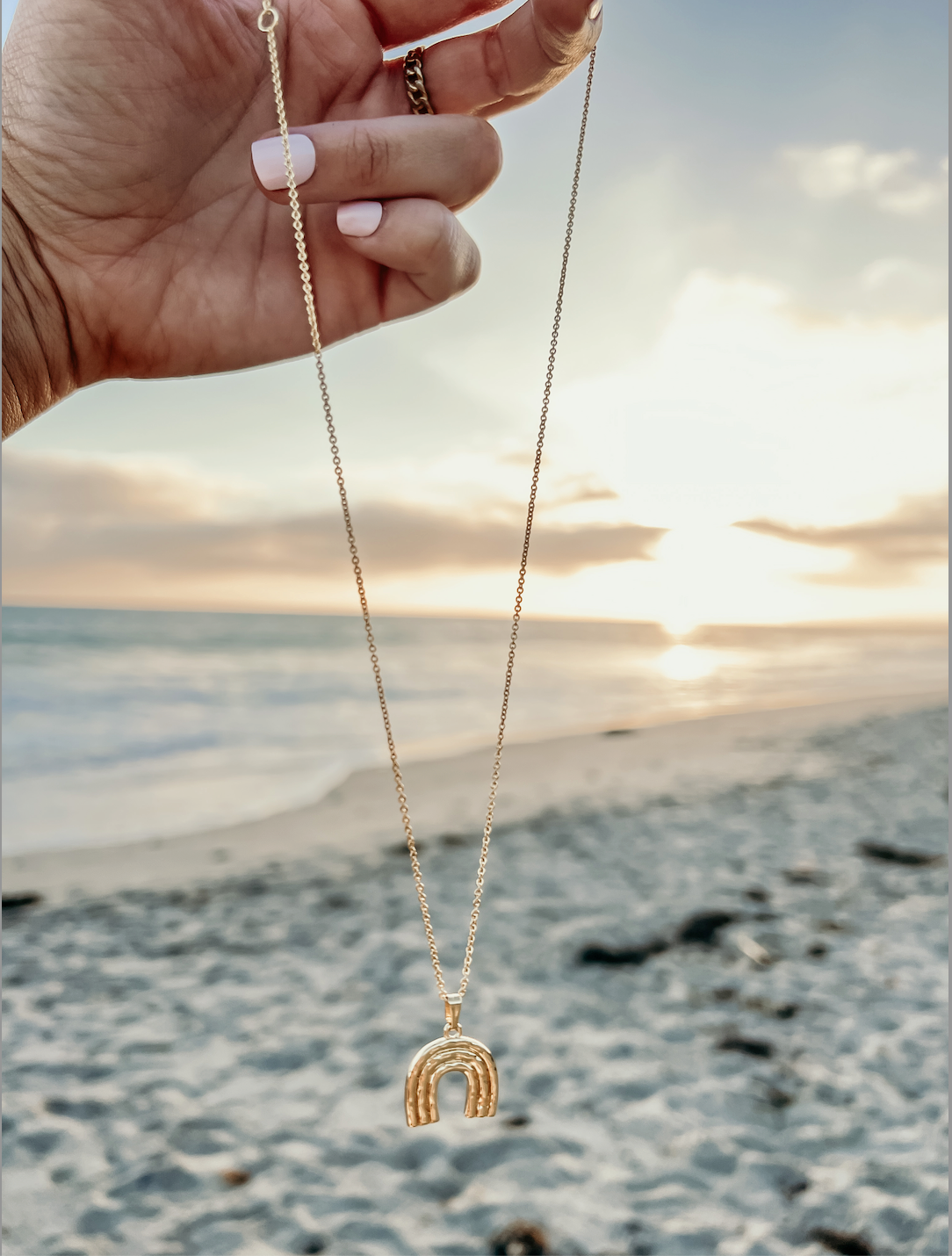 Rainbow Gold Necklace